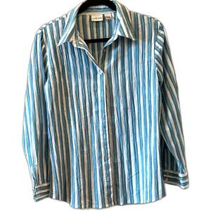 Chico's Striped Shirt - Size 1/Medium